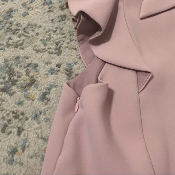 Adelyn Rae Ina Ruffle blush shift dress - Picture 4 of 6